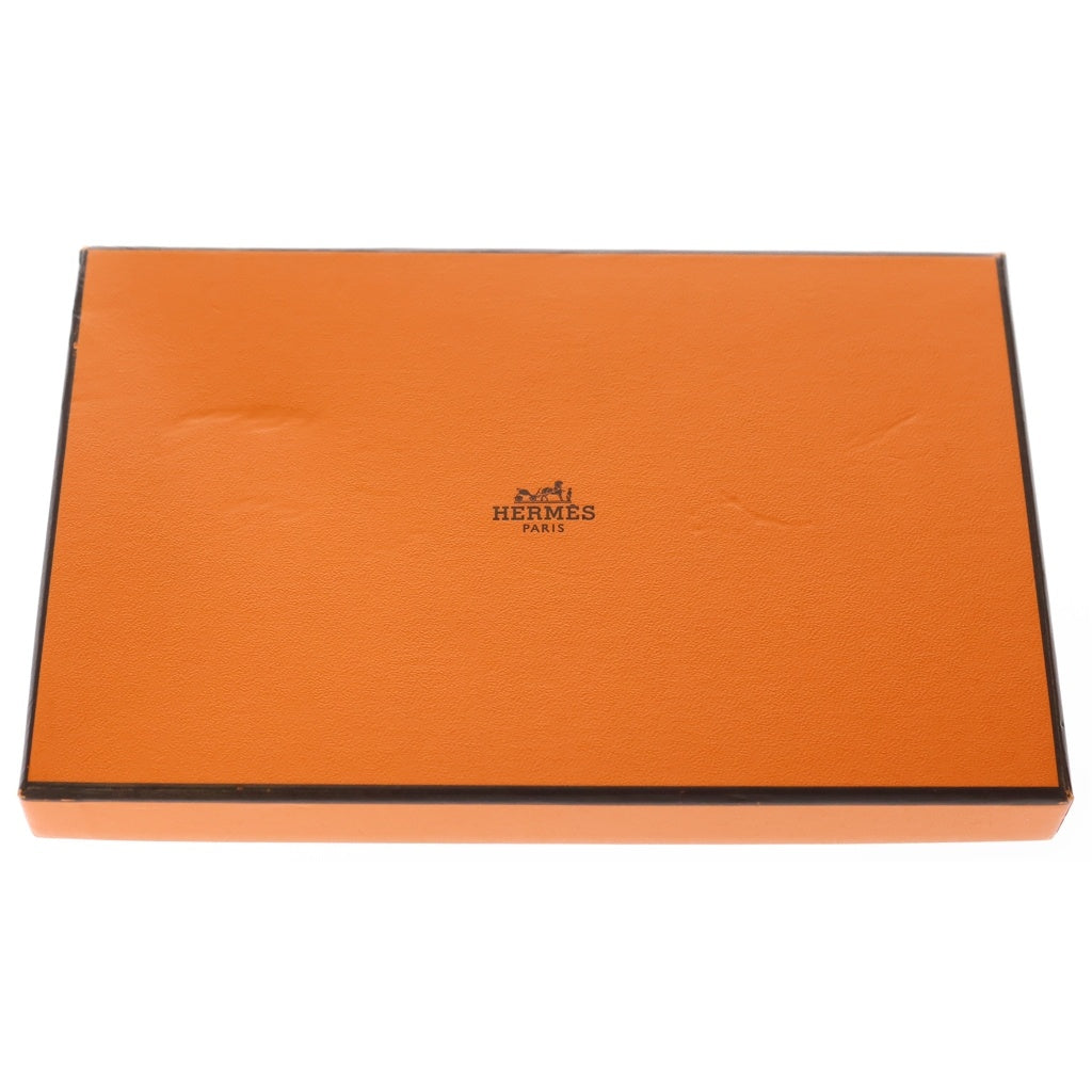HERMES(エルメス) アジェンダ ヴィジョン2 ブルーアガット シェーブル ミゾール レザー 手帳カバー シルバー金具 ブルー X刻印