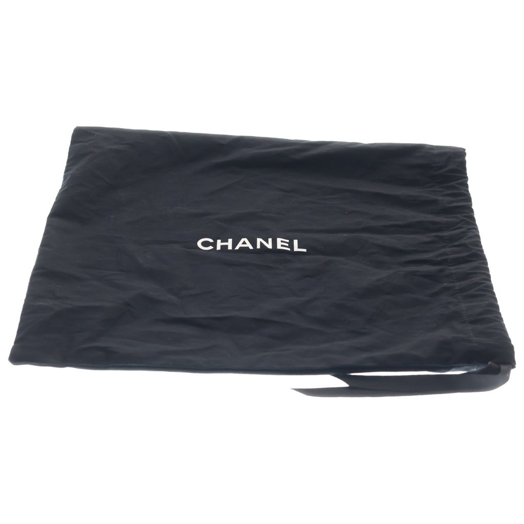CHANEL(シャネル) パール イヴニング マトラッセ ラムスキン レザー Sフラップ Wチェーン ショルダーバッグ シルバー金具 ブラック プレート レディース