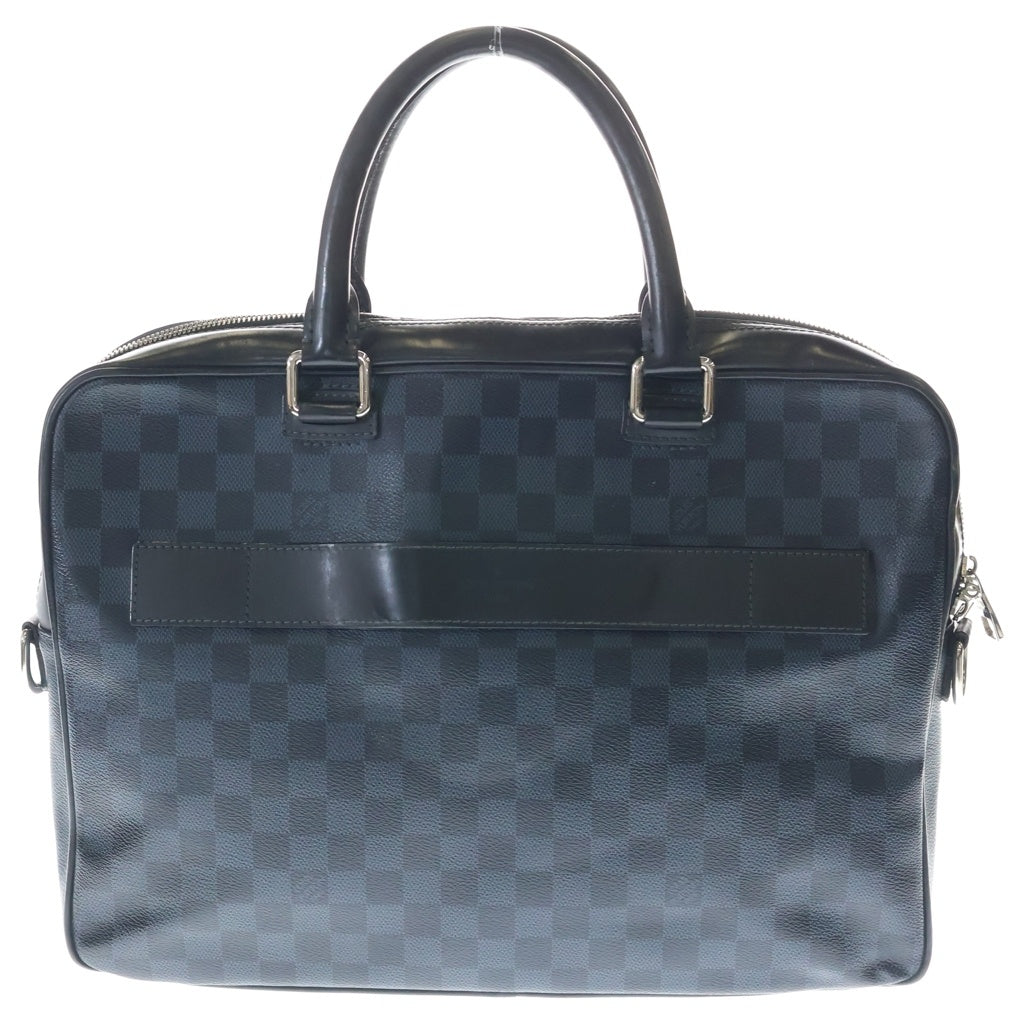 LOUIS VUITTON(ルイヴィトン) ダミエ グラフィット ビジネスバッグ ハンドバッグ ショルダーバッグ ネイビー ブラック PVC レザー N41123 シルバー金具 レディース