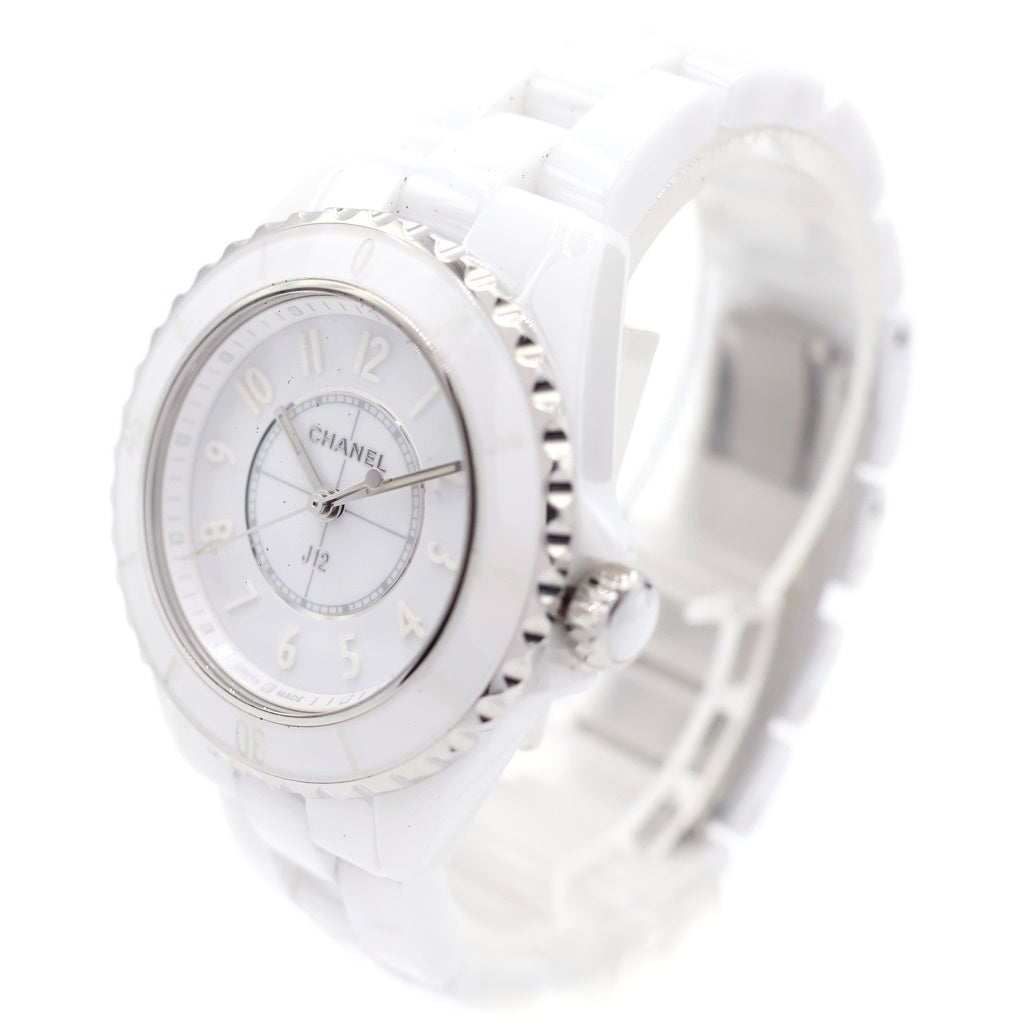 CHANEL(シャネル) J12 ファントム 白文字盤 CE×SS/QZ ホワイトセラミック ステンレス クォーツ 電池式 腕時計 H6345 レディース