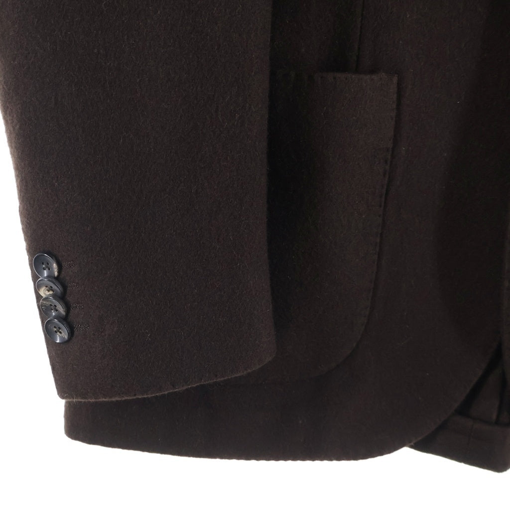 LARDINI(ラルディーニ) 3ボタン カシミヤ シングルテーラードジャケット ブレザー #44 ブラウン JK.801