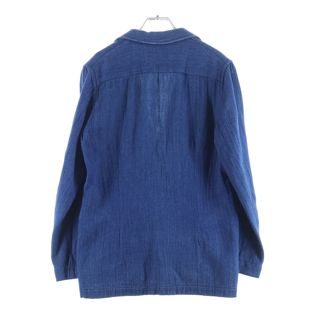 LARDINI(ラルディーニ) 3ボタン コットン デニム シングルテーラードジャケット イージージャケット #XS ブルー JK. 836