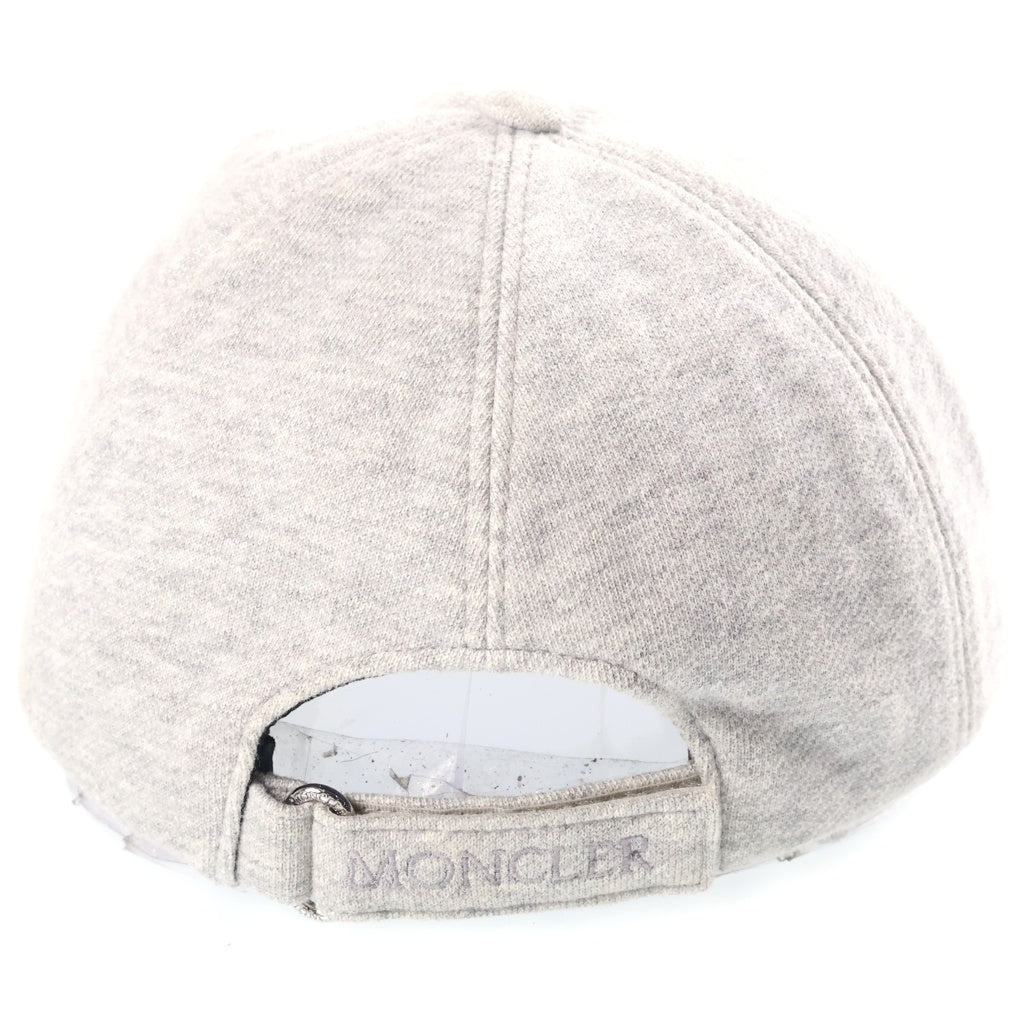 MONCLER(モンクレール) ベースボール キャップ ロゴ グレー