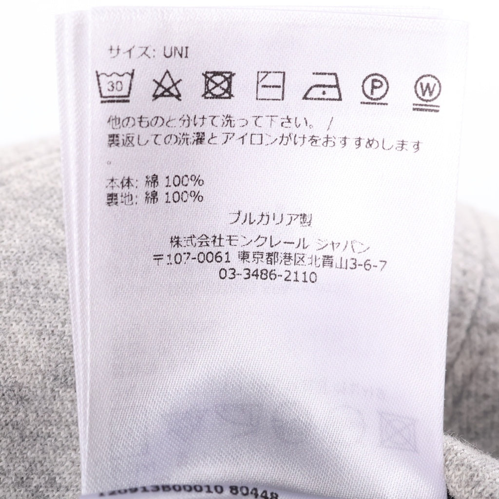 MONCLER(モンクレール) ベースボール キャップ ロゴ グレー