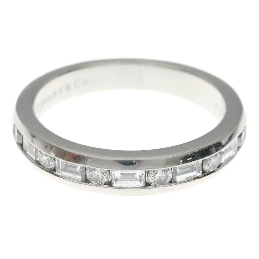TIFFANY & Co.(ティファニー) ハーフエタニティ チャネルセッティング バゲットカット ダイヤモンド Pt950 リング #12.5号 プラチナ