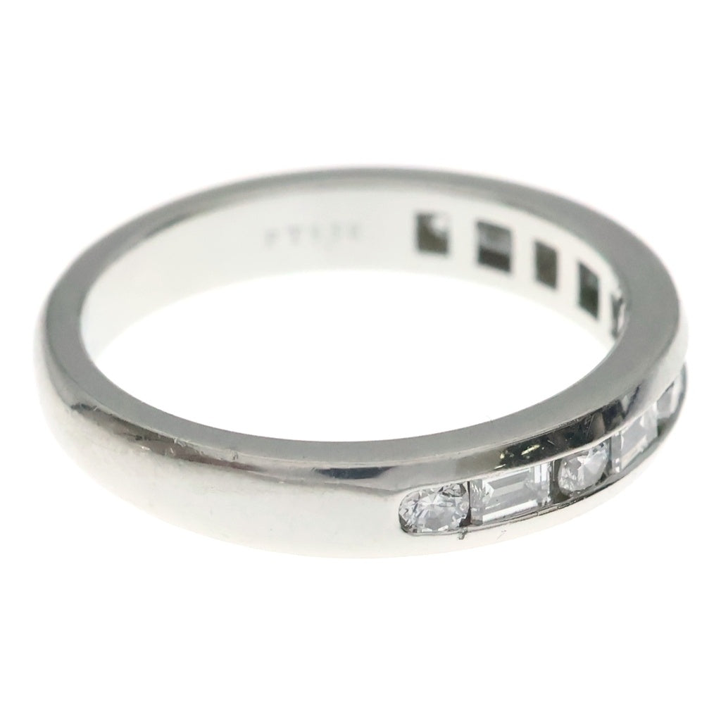TIFFANY & Co.(ティファニー) ハーフエタニティ チャネルセッティング バゲットカット ダイヤモンド Pt950 リング #12.5号 プラチナ