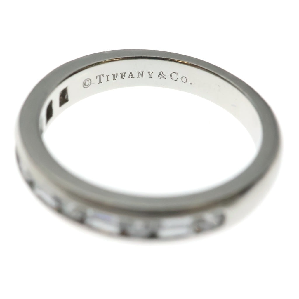 TIFFANY & Co.(ティファニー) ハーフエタニティ チャネルセッティング バゲットカット ダイヤモンド Pt950 リング #12.5号 プラチナ