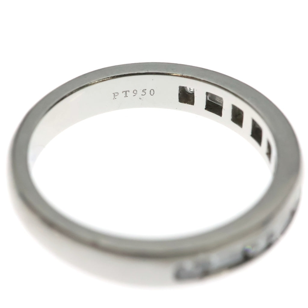 TIFFANY & Co.(ティファニー) ハーフエタニティ チャネルセッティング バゲットカット ダイヤモンド Pt950 リング #12.5号 プラチナ