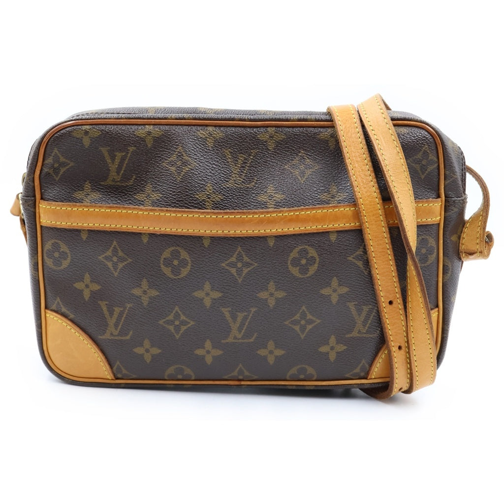 LOUIS VUITTON(ルイヴィトン) モノグラム トロカデロ ショルダーバッグ ブラウン レザー×PVC M51274 ゴールド金具 レディース