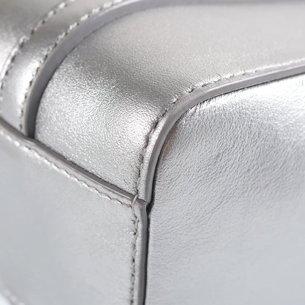 BALENCIAGA(バレンシアガ) エブリデイトートXXS 2WAYショルダーバッグ ハンドバッグ トートバッグ シルバー レザー 551815 シルバー金具 レディース