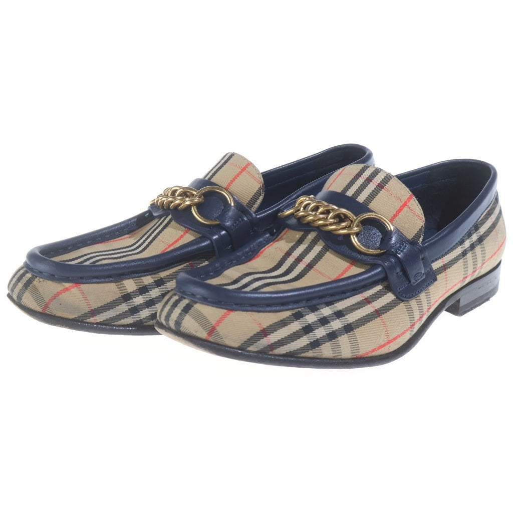 BURBERRY(バーバリー) 1983チェックリンク モーレイ ローファー フラットシューズ ヴィンテージハウスチェック ベージュ レディース