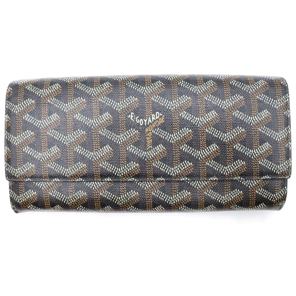 GOYARD(ゴヤール) ヴァレンヌ 二つ折り長財布 ロングウォレット ブラウン PVC×レザー APM VARENNE 51