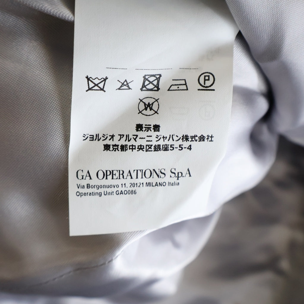 EMPORIO ARMANI(エンポリオアルマーニ) ミドル丈 ジップデザイン ピーコート ライトグレー レディース