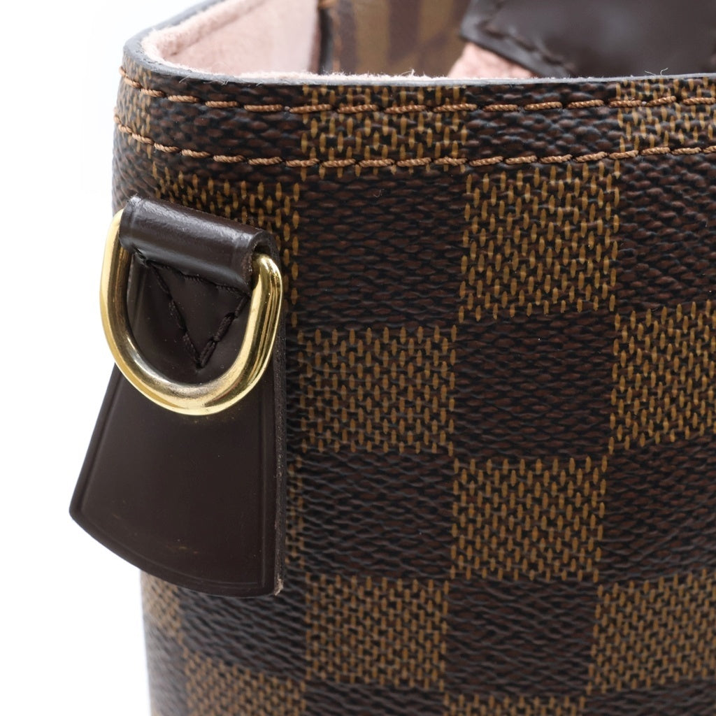 LOUIS VUITTON(ルイヴィトン) ダミエ ジャージー マグノリア トート ショルダーバッグ PVC レザー ブラウン/ピンク N44041 レディース