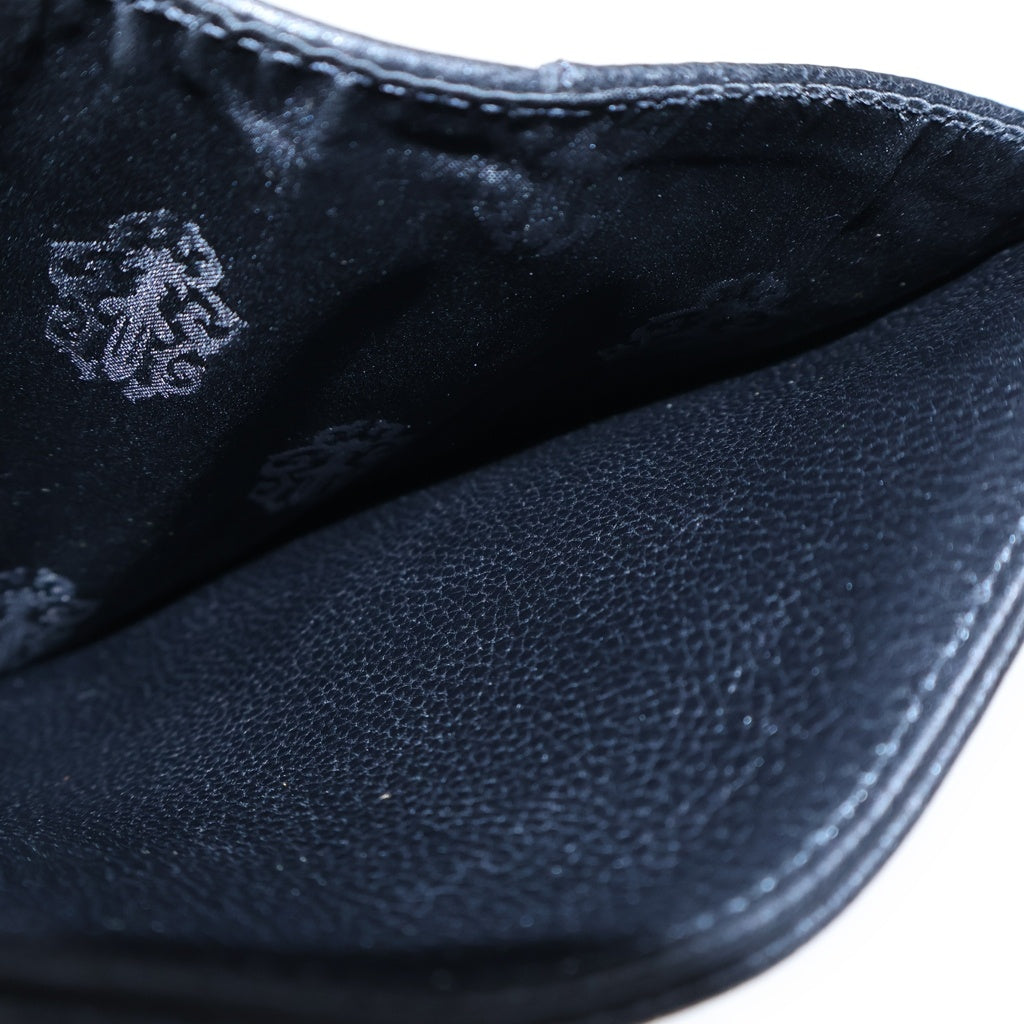 CHROME HEARTS(クロムハーツ) WAVE MINI ウェーブミニ レザーウォレット 財布 ブラックBCA373