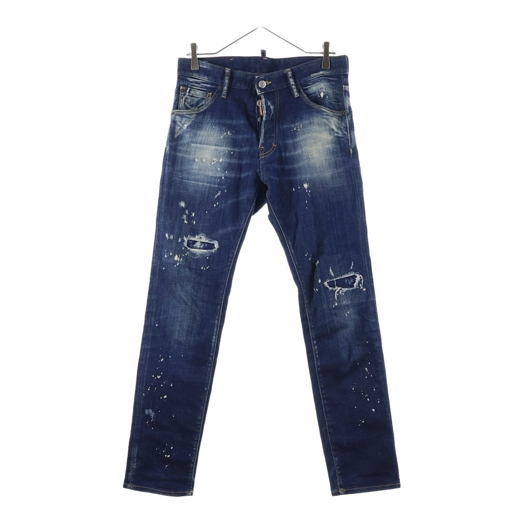 DSQUARED2(ディースクエアード) COOL GUY JEAN デニムパンツ ダメージジーンズ ネイビー S74LB1233