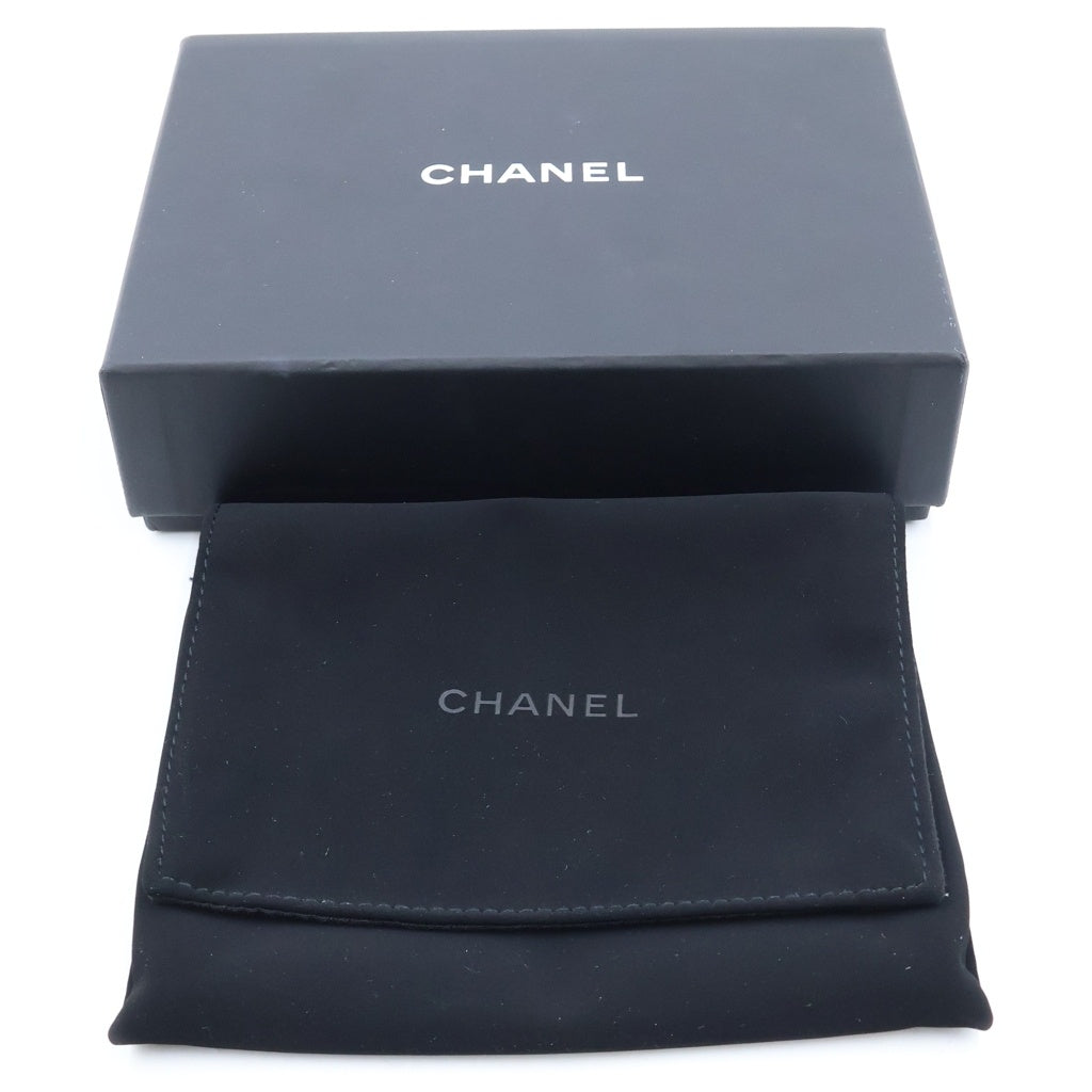 CHANEL(シャネル) シャネル マトラッセ コンパクトウォレット 三つ折り財布 コインケース ブラック ラムスキン A70325 ゴールド金具 レディース