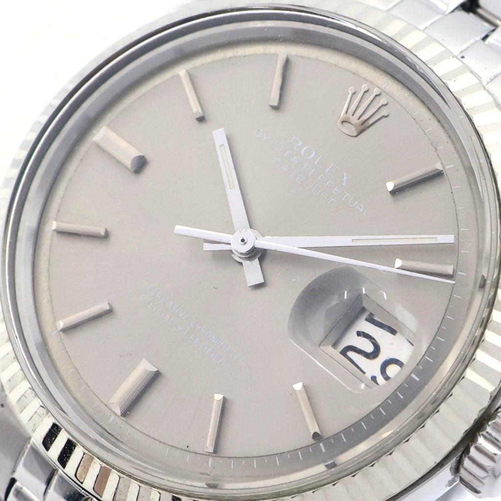 ROLEX(ロレックス) デイトジャスト シルバー文字盤 ステンレス 自動巻き SS/AT 1601 腕時計