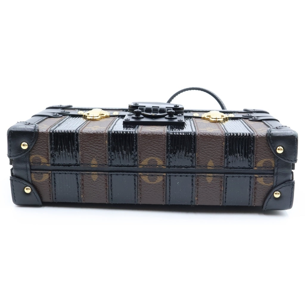LOUIS VUITTON(ルイヴィトン) モノグラム プティット・マル ショルダーバッグ トランクバッグ ブラウン×ブラック PVC×レザー M56826 レディース