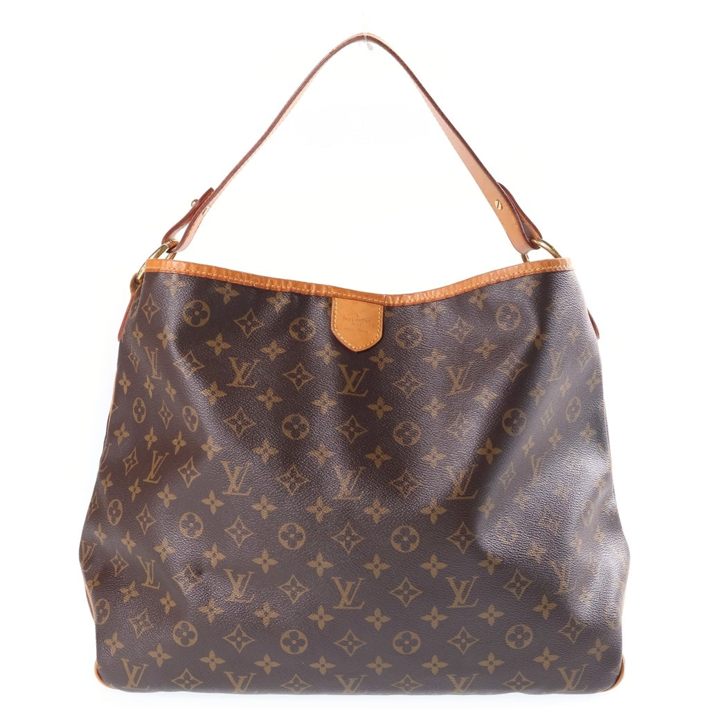 LOUIS VUITTON(ルイヴィトン) モノグラム ディライトフルPM ハンドバッグ トートバッグ ワンショルダーバッグ ブラウン レザー×PVC M40352 ゴールド金具 レディース