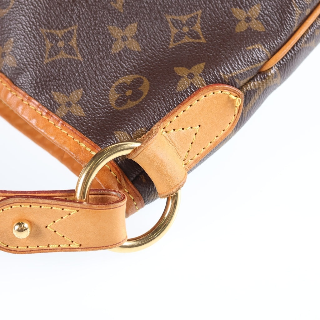 LOUIS VUITTON(ルイヴィトン) モノグラム ディライトフルPM ハンドバッグ トートバッグ ワンショルダーバッグ ブラウン レザー×PVC M40352 ゴールド金具 レディース