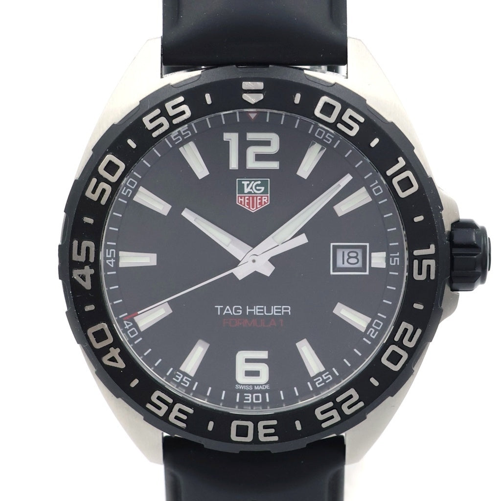TAG HEUER(タグホイヤー) フォーミュラ1 デイト 黒文字盤 SS/QZ ステンレス クォーツ 電池式 腕時計 WAZ1110