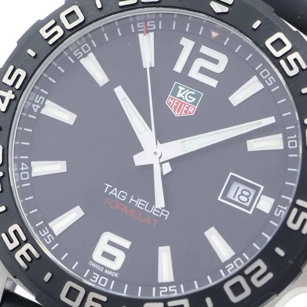 TAG HEUER(タグホイヤー) フォーミュラ1 デイト 黒文字盤 SS/QZ ステンレス クォーツ 電池式 腕時計 WAZ1110