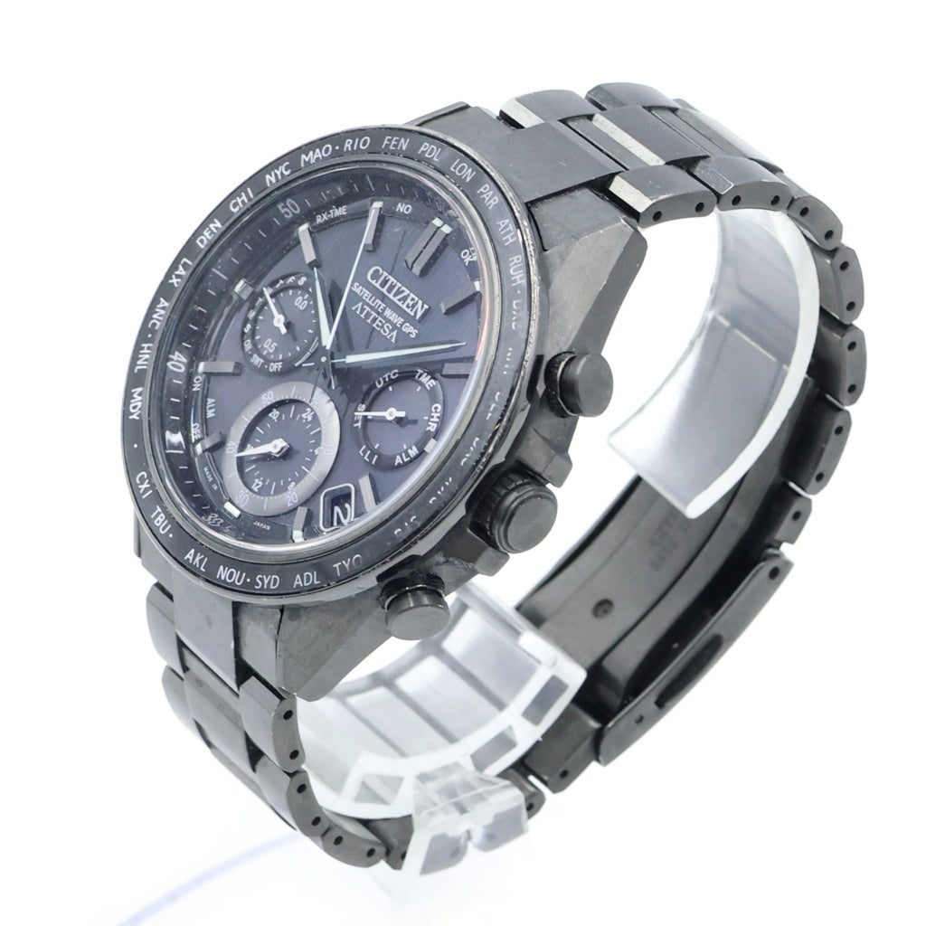 CITIZEN(シチズン) アテッサ アクトライン サテライト ウエーブ GPS 黒文字盤 Ti/ソーラー ブラックチタン F950-0029S01