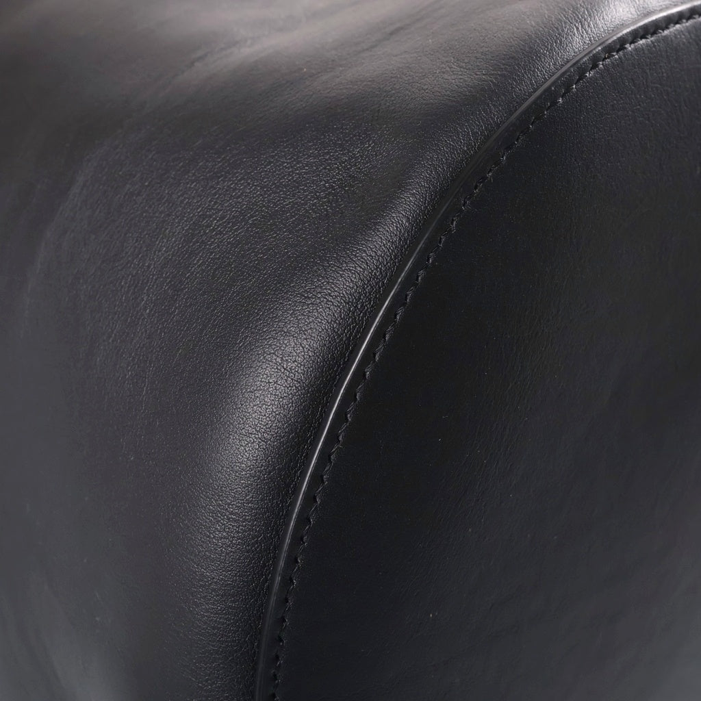 J&M DAVIDSON(ジェイアンドエムデヴィッドソン) クイバーバケット ハンドバッグ ブラック レザー ゴールド金具 レディース