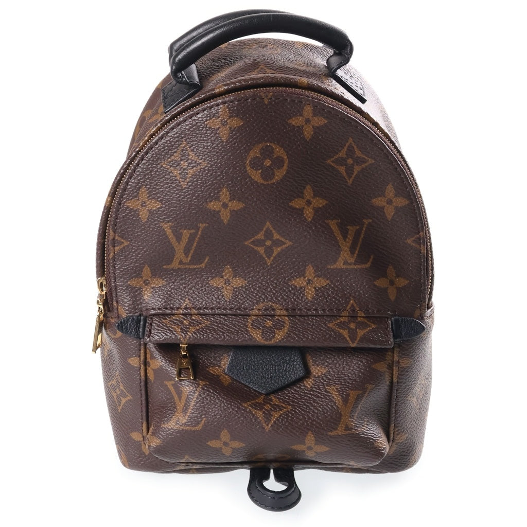 LOUIS VUITTON(ルイヴィトン) モノグラム パームスプリングス バックパックミニ リュック ブラウン PVC×レザー M44873 ICタイプ レディース