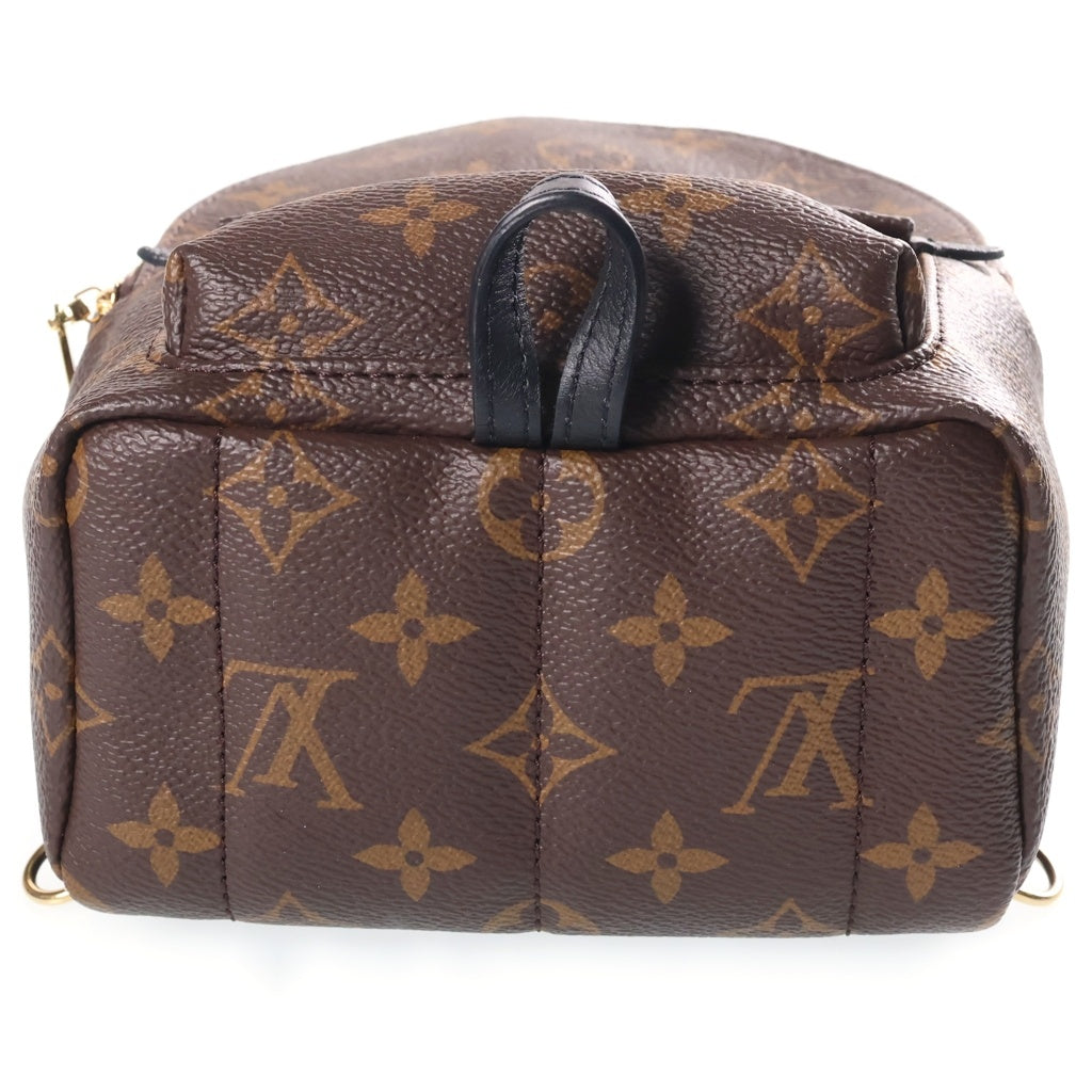 LOUIS VUITTON(ルイヴィトン) モノグラム パームスプリングス バックパックミニ リュック ブラウン PVC×レザー M44873 ICタイプ レディース
