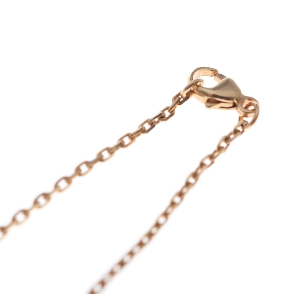 HERMES(エルメス) ポップアッシュ ミニ Hネックレス ペンダント チェーン ピンクゴールド×ベージュ GP レディース