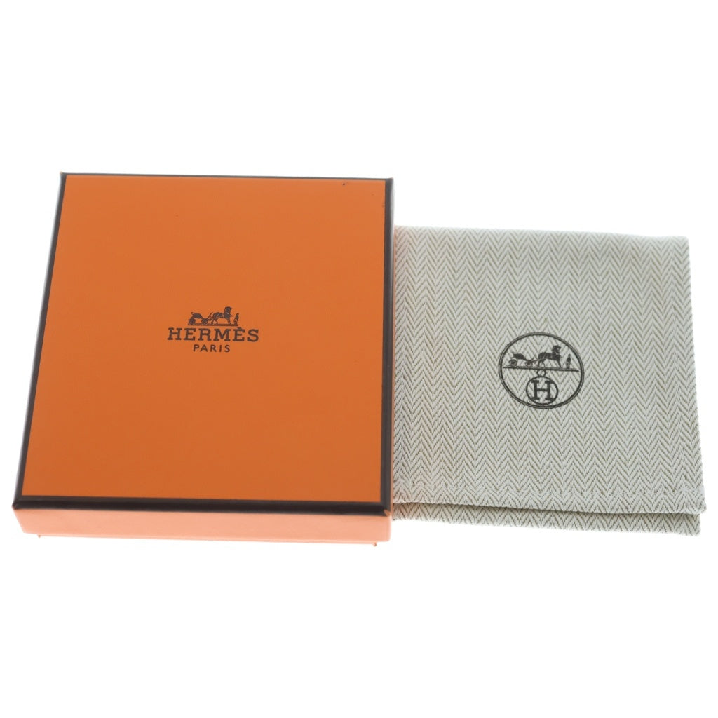 HERMES(エルメス) ポップアッシュ ミニ Hネックレス ペンダント チェーン ピンクゴールド×ベージュ GP レディース