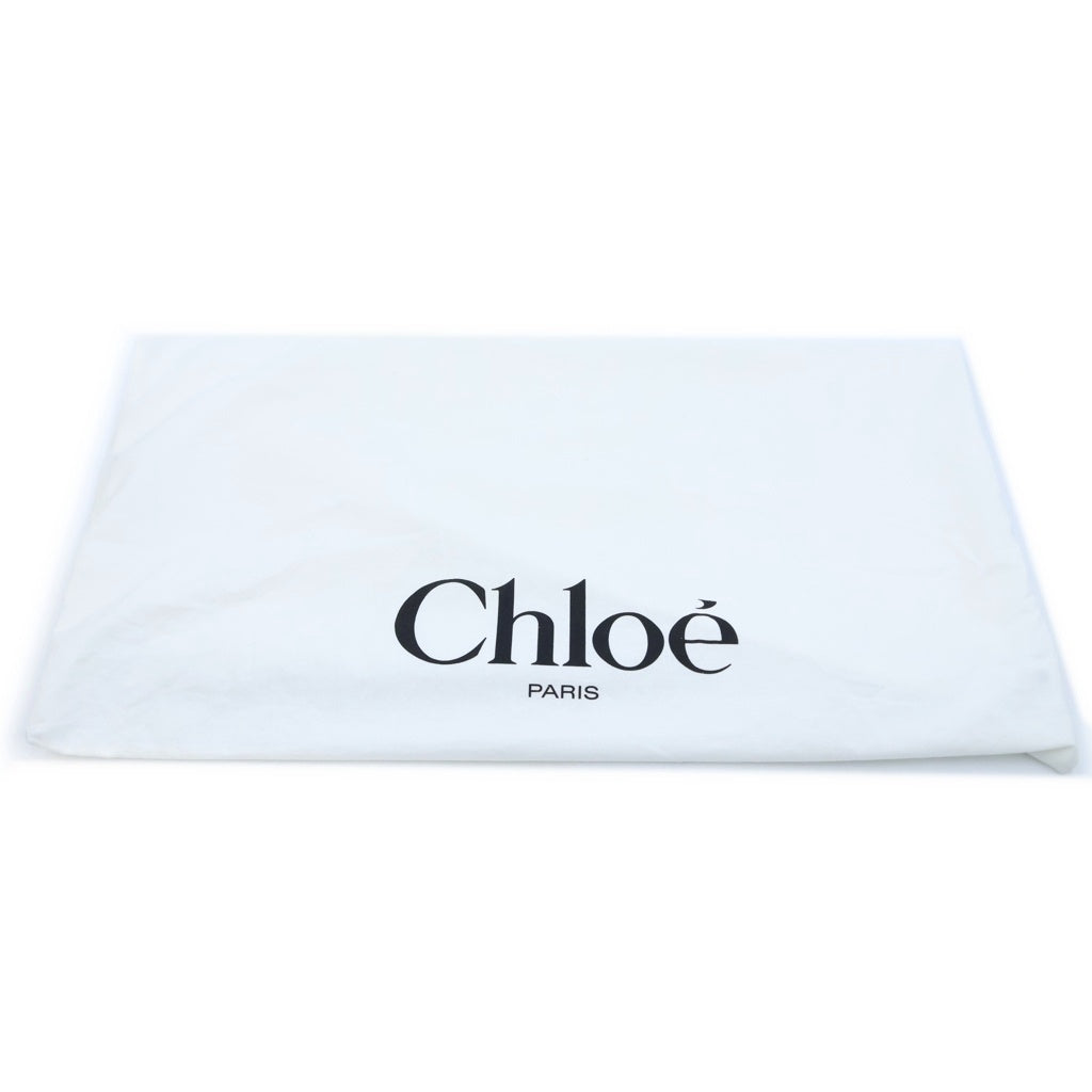 Chloe(クロエ) ×Mifuko ミフコ ウッディ フェアトレードペーパー キャンバス ラージバスケット トートバッグ ベージュ/グリーン レディース