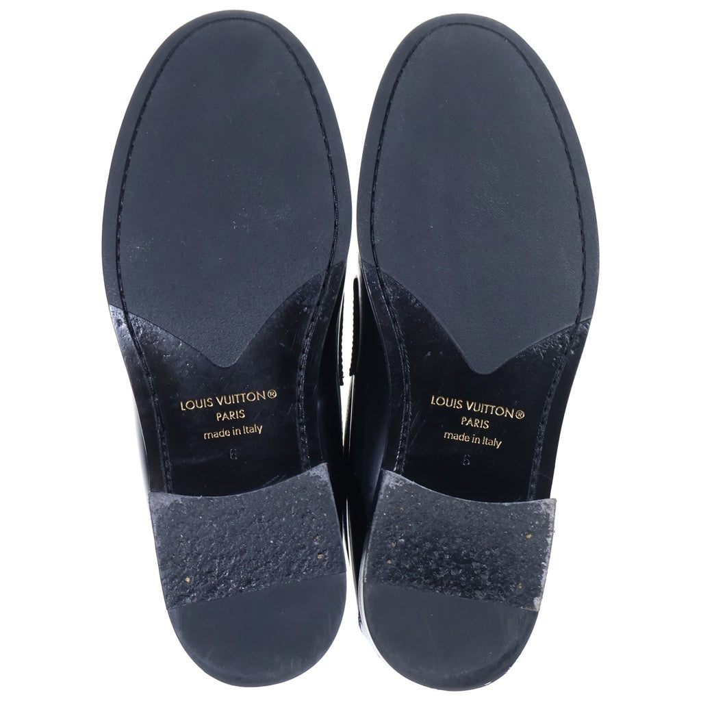 LOUIS VUITTON(ルイヴィトン) メジャーライン モノグラムエクリプス レザー ローカットシューズ ローファー ブラック 1A7VZ8
