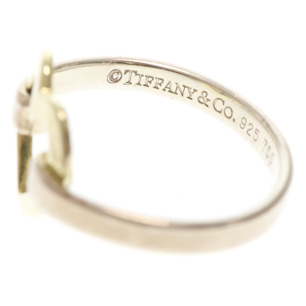 TIFFANY&Co(ティファニー) ヴィンテージ ハート リング SV925×K18 シルバー×ゴールド 約9号 指輪 アクセサリー