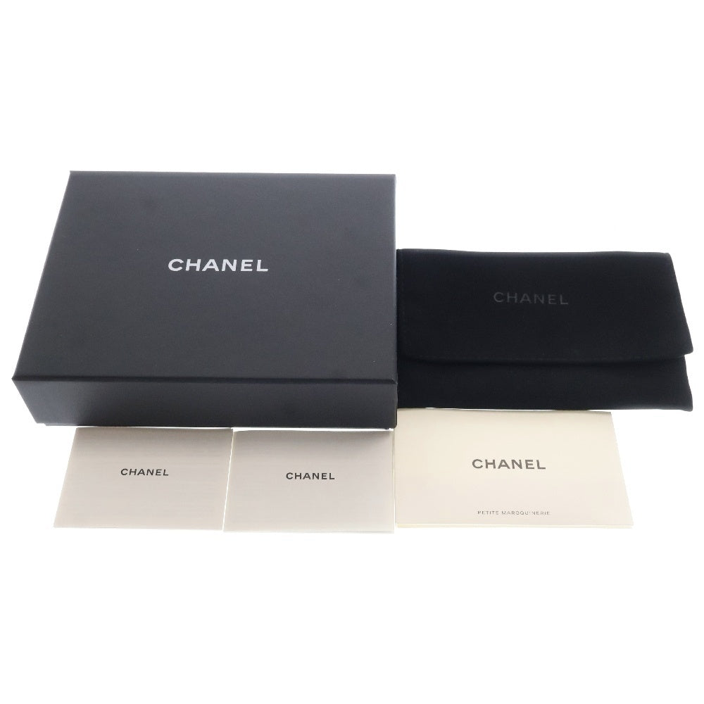 CHANEL(シャネル) マトラッセ COCOパール コインケース ホワイト レザー コンパクトウォレット 財布 ゴールド金具 AP3811
