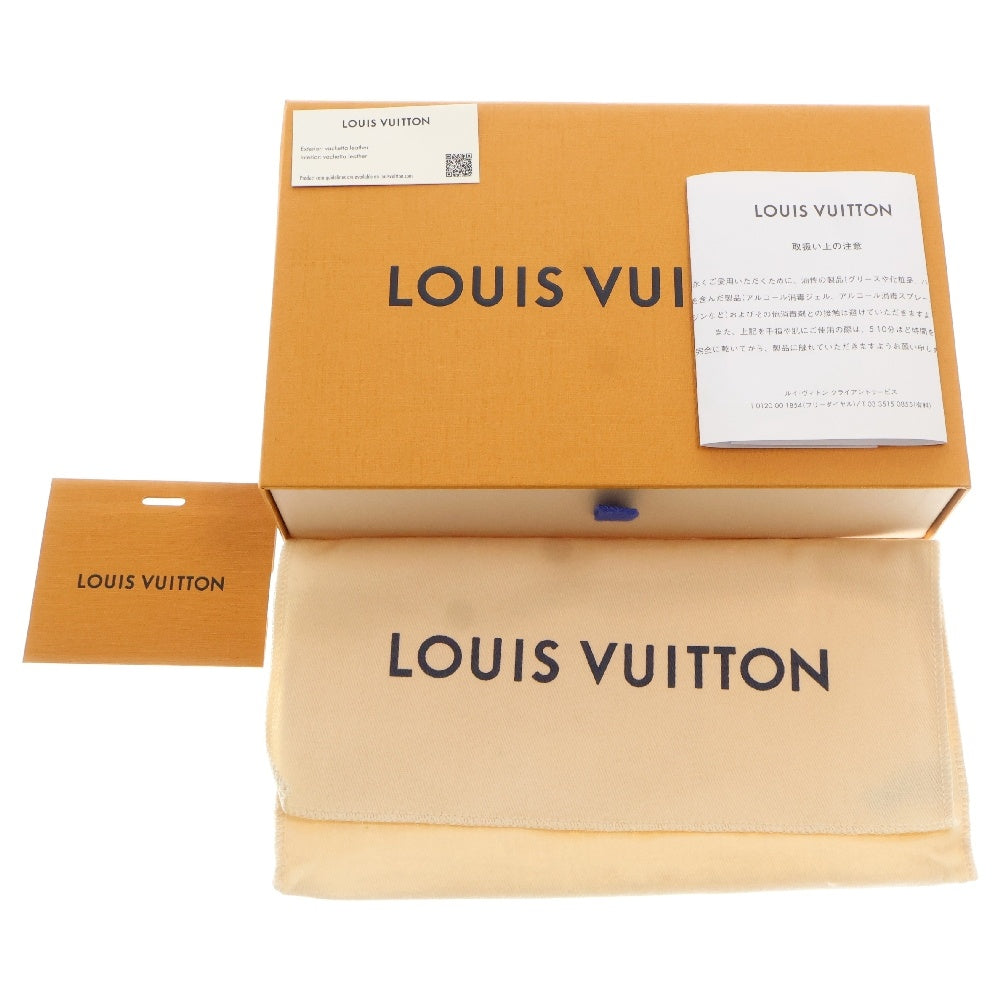 LOUIS VUITTON(ルイヴィトン) エピXL ダミエ ラッシュ ジッピーウォレット ヴェルティカル ネイビー×ブラック レザー ロングウォレット 長財布 RFID M82820
