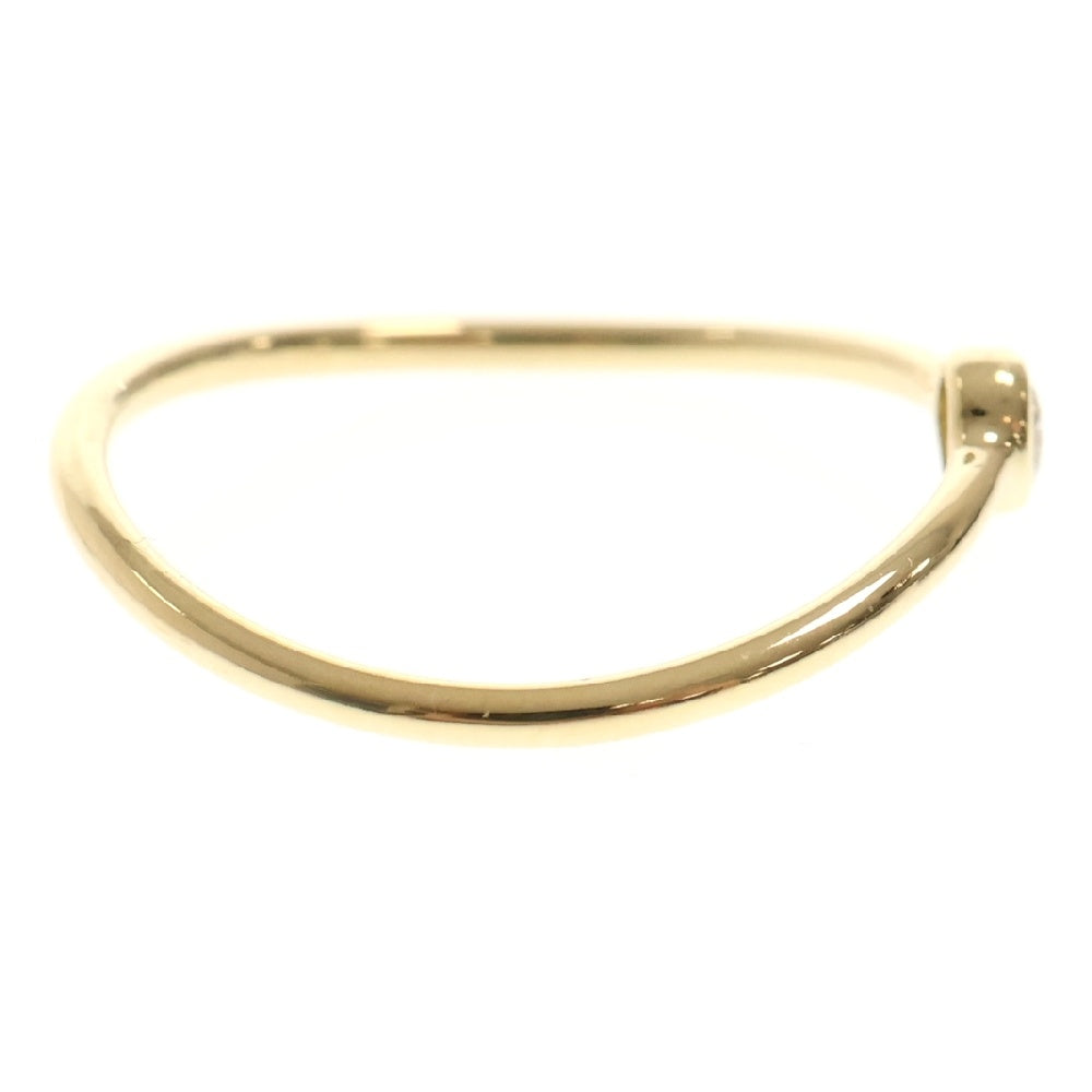 TIFFANY&Co(ティファニー) ウェーブシングルロウ ダイヤモンド リング Au750 指輪 YG イエローゴールド アクセサリー ジュエリー