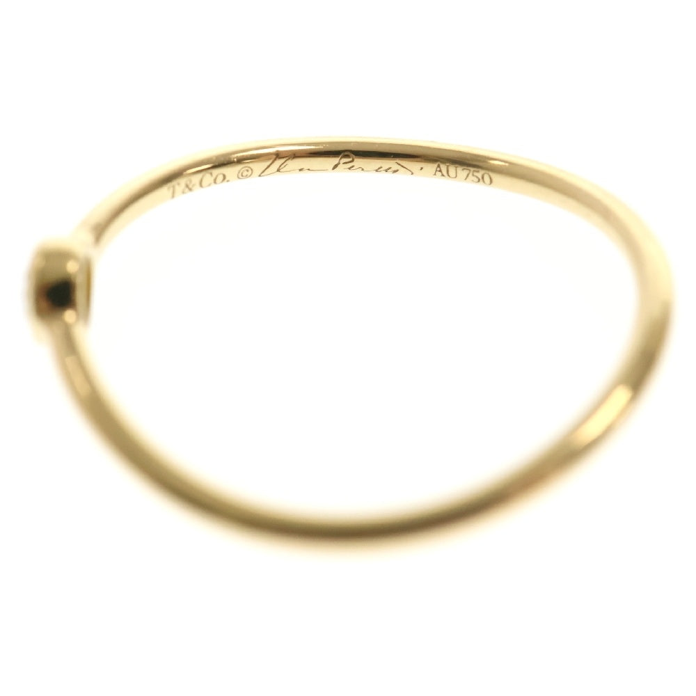 TIFFANY&Co(ティファニー) ウェーブシングルロウ ダイヤモンド リング Au750 指輪 YG イエローゴールド アクセサリー ジュエリー