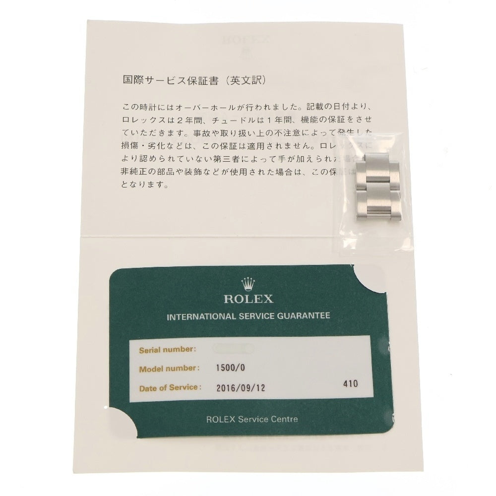 ROLEX(ロレックス) オイスターパーペチュアルデイト シルバー文字盤 自動巻腕時計 ステンレス SS/AT 1500 メンズ 腕時計