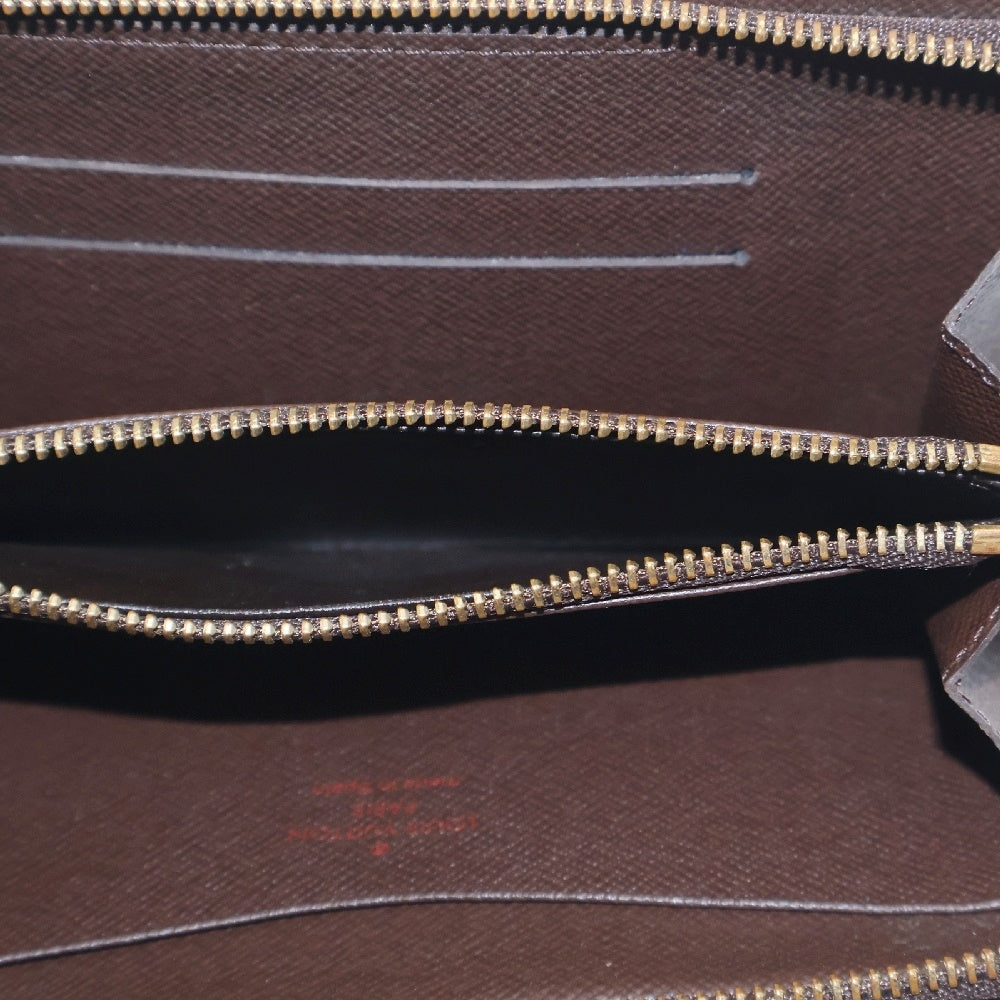 LOUIS VUITTON(ルイヴィトン) ダミエ ポルトモネジップ ラウンド長財布 ブラウン PVCレザー N61728