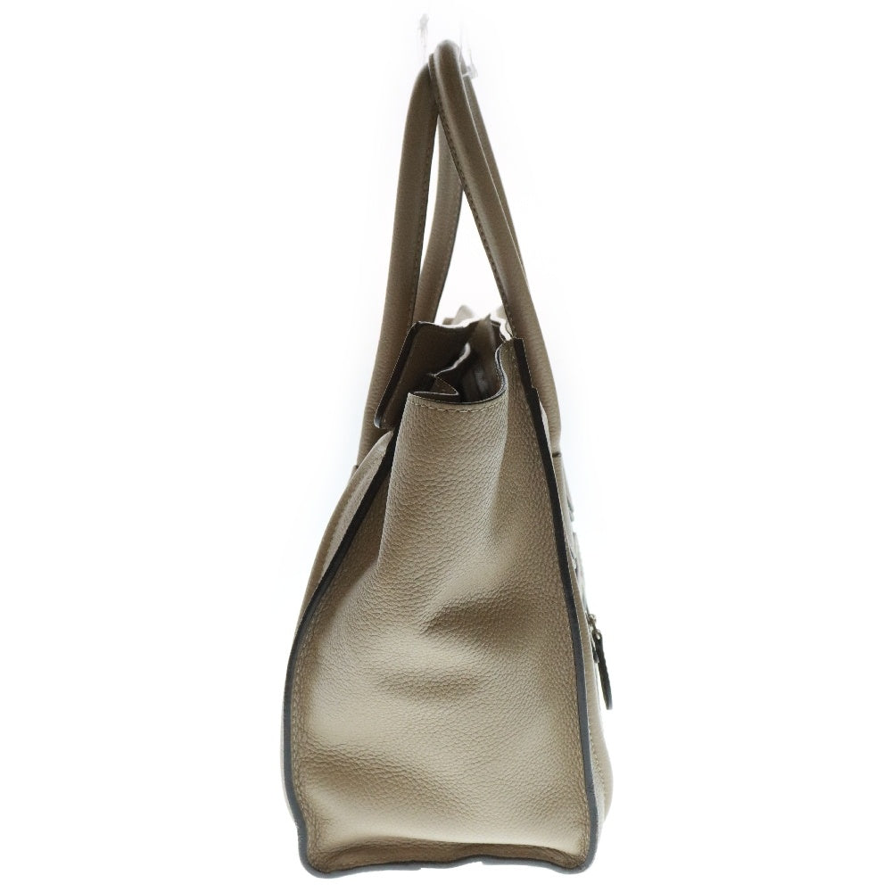 CELINE(セリーヌ) ラゲージ マイクロショッパー ハンドバッグ ベージュ カーフレザー