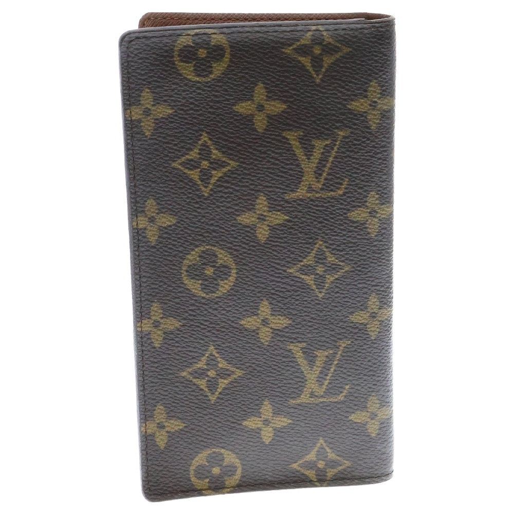 LOUIS VUITTON(ルイヴィトン) モノグラム ポルト・バルール・カルトクレディ 二つ折り財布 ブラウン PVCレザー M61823