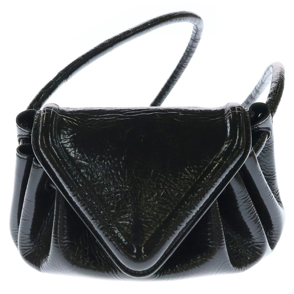 BOTTEGA VENETA(ボッテガヴェネタ) ビーク ショルダーバッグ 斜め掛けバッグ 肩掛けバッグ ミニバッグ ブラウン パテント