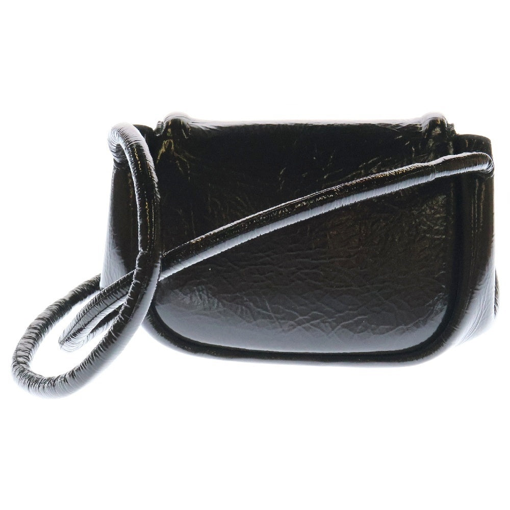 BOTTEGA VENETA(ボッテガヴェネタ) ビーク ショルダーバッグ 斜め掛けバッグ 肩掛けバッグ ミニバッグ ブラウン パテント