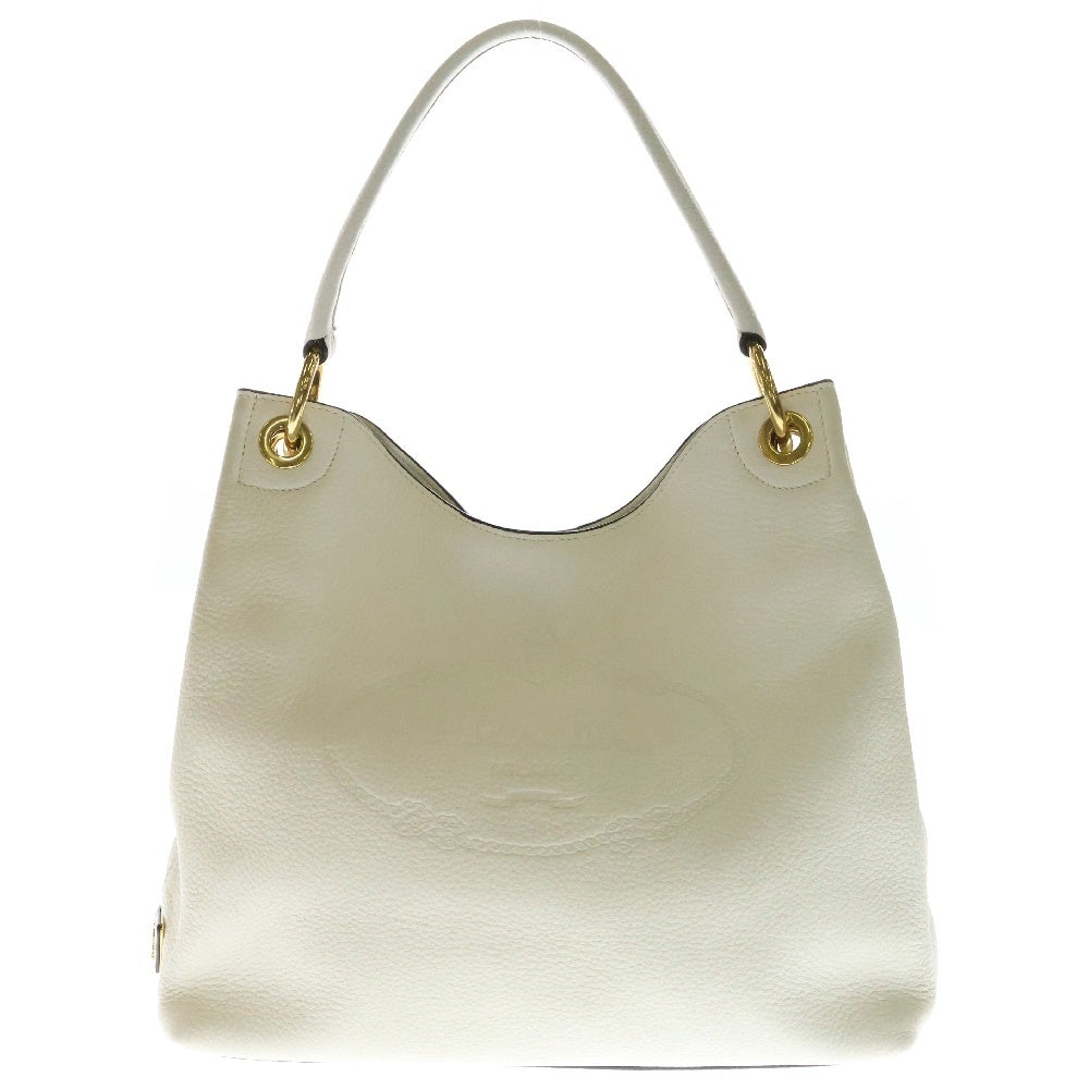 PRADA(プラダ) ヴィッテロ フェニック エンボスロゴ ワンショルダーバッグ ホワイト レザー 1BC051