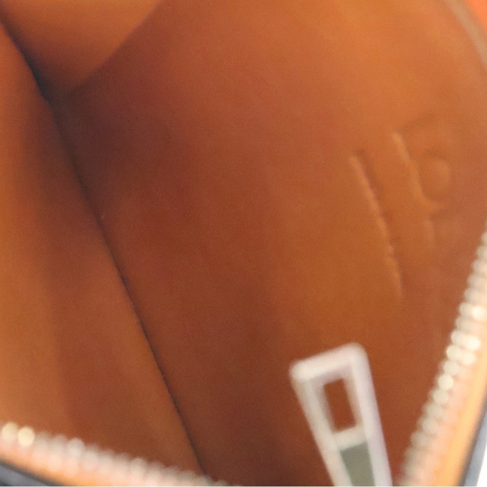 LOEWE(ロエベ) アナグラム スクエア レザー ジップコインケース カードケース オレンジ C821R80X01