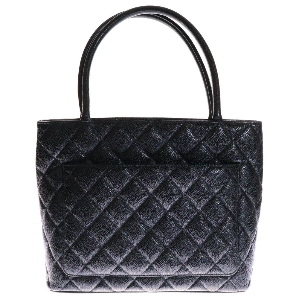 CHANEL(シャネル) マトラッセ 復刻トートバッグ ハンドバッグ キャビアスキン ブラック ゴールド金具