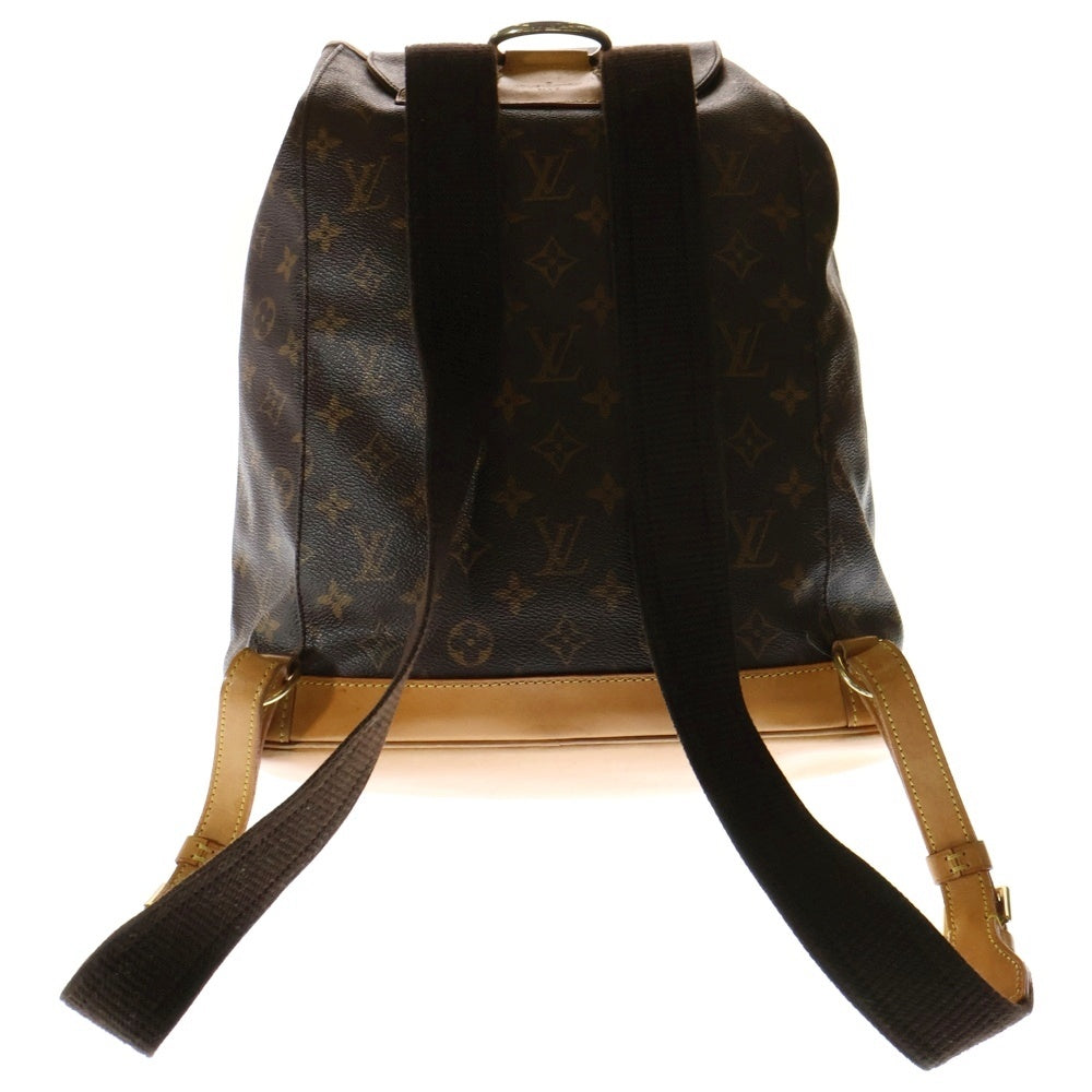 LOUIS VUITTON(ルイヴィトン) モノグラム モンスリGM リュックサック バックパック ブラウン ゴールド金具 レザー×PVC M51135
